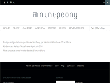 Tablet Screenshot of ninipeony-shop.com